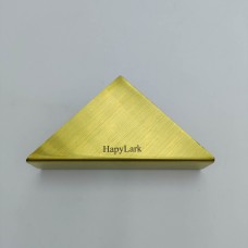 HapyLark Golden Triangle Metallic Napkin Holder – Elegant, Space-Saving Design for Home and Dining Table