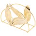 HapyLark Golden Leaf Napkin Holder – Decorative and Functional Metal Napkin Stand for Dining or Kitchen